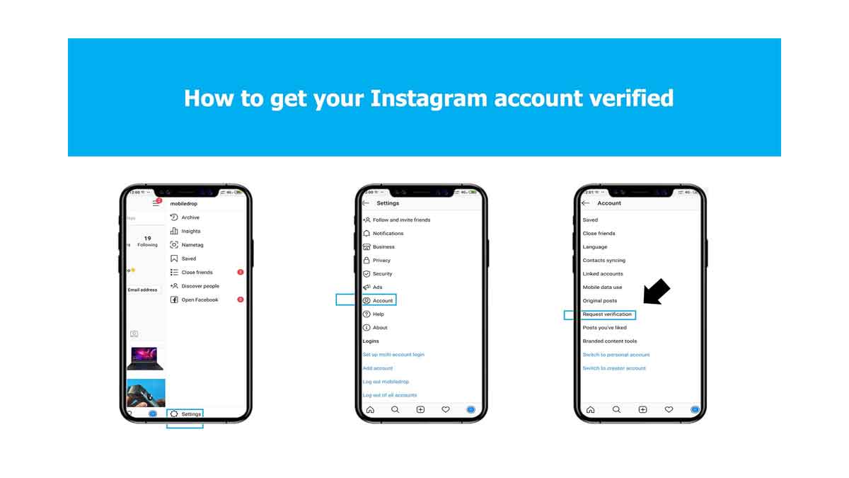 Instagram account verified