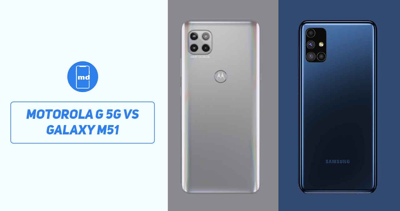 Motorola G 5G vs Samsung Galaxy M51