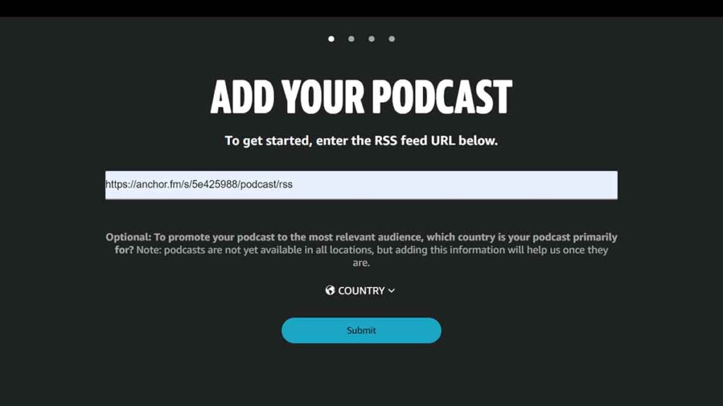 How to Submit Podcast on Amazon Prime Music 04