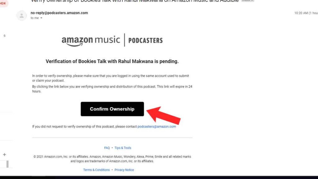How to Submit Podcast on Amazon Prime Music 05