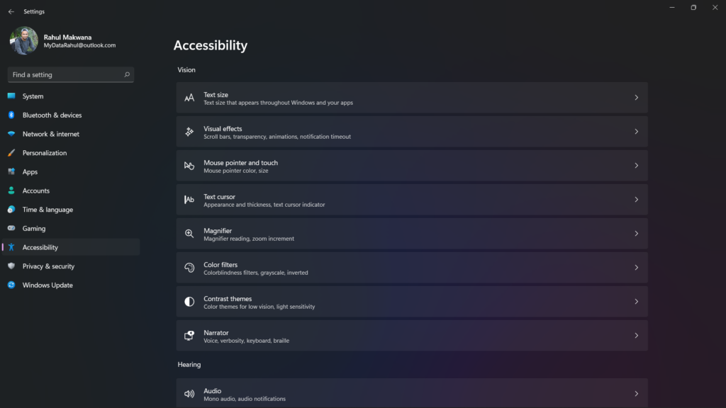 Windows 11 Accessibility