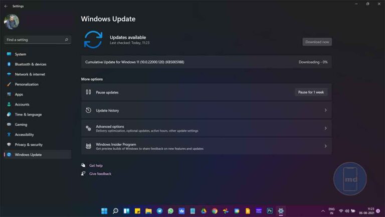Windows 11 Build 22000.120 added new Themes, new features and much more
