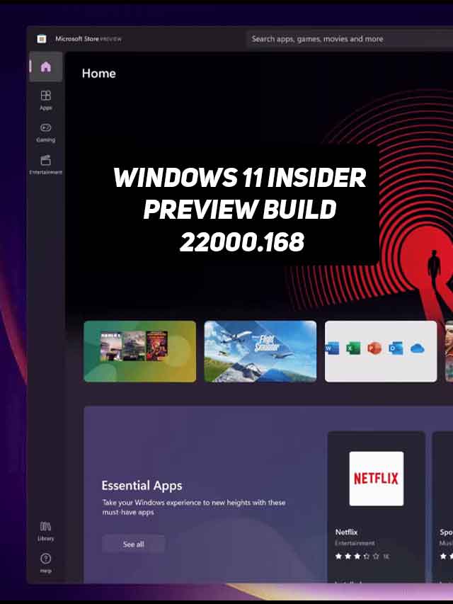 New Update Windows 11 Build 22000.168