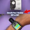 Amazfit Pop 2 Retail Box and Watch on Hand