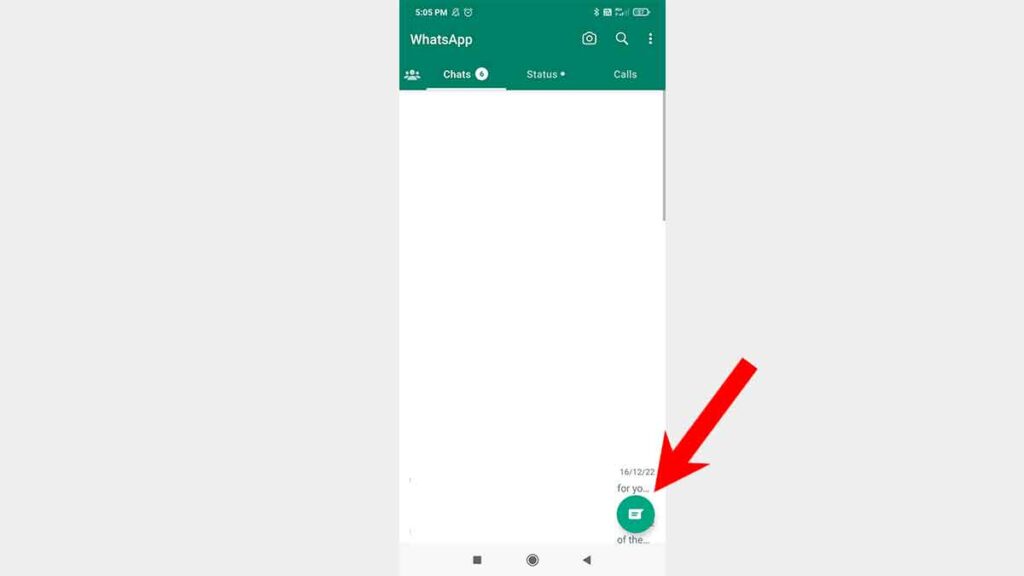 WhatsApp Home on Android Smartphone