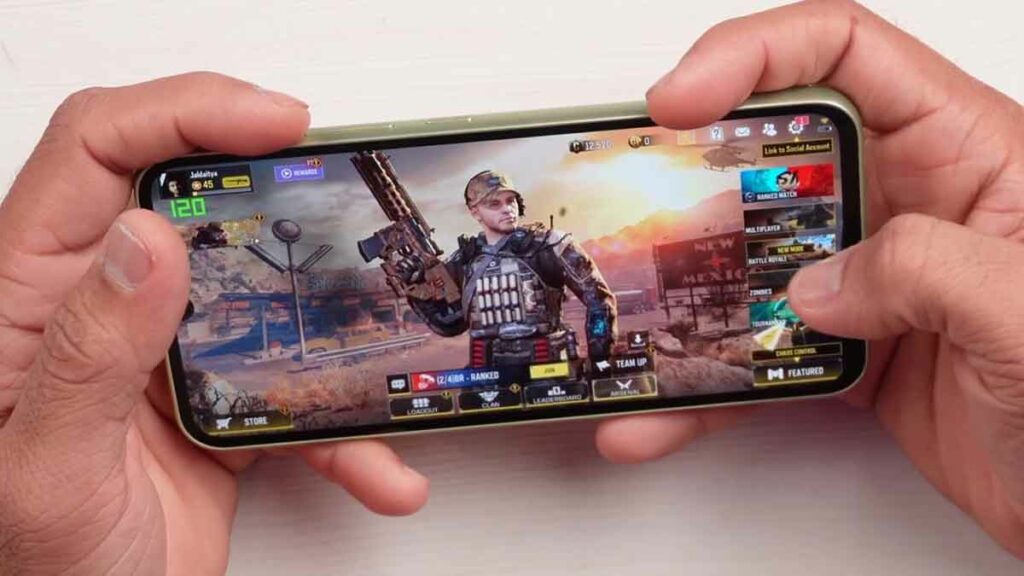 Samsung Galaxy A34 5G COD Mobile Gameplay