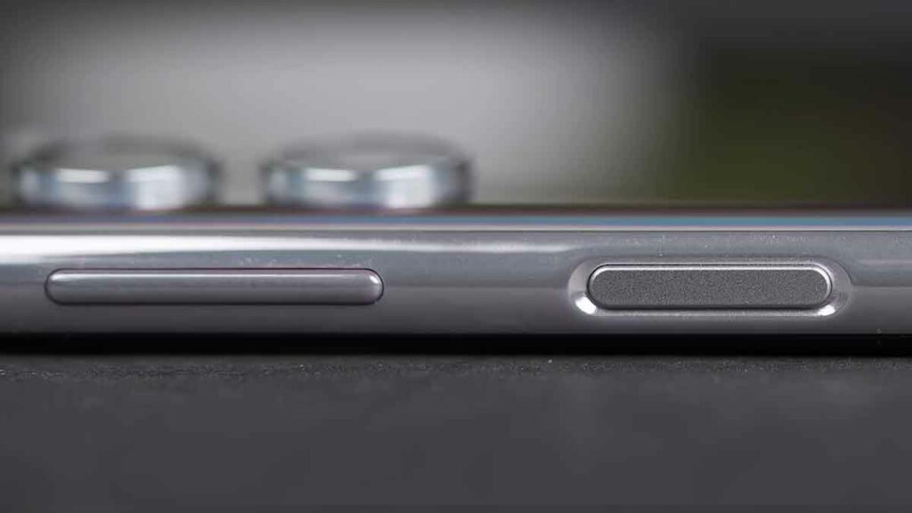 Samsung Galaxy F54 5G Right Side Ports, Fingerprint sensor and Volume Buttons
